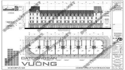 Sơ đồ ghép khối Block 21, Block 28 liền kề La Casta Văn Phú - liền kề Văn Phú HiBrand - khu đô thị Văn Phú