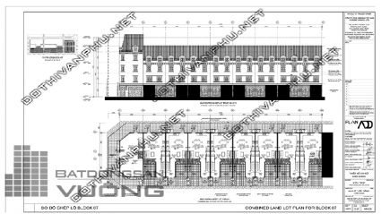 Sơ đồ ghép khối Block 07 liền kề La Casta Văn Phú - liền kề Văn Phú HiBrand - khu đô thị Văn Phú