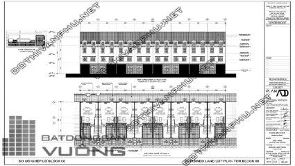 Sơ đồ ghép khối Block 08 liền kề La Casta Văn Phú - liền kề Văn Phú HiBrand - khu đô thị Văn Phú