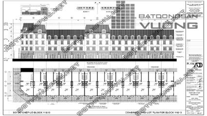 Sơ đồ ghép khối Block 11, Block 13 liền kề La Casta Văn Phú - liền kề Văn Phú HiBrand - khu đô thị Văn Phú