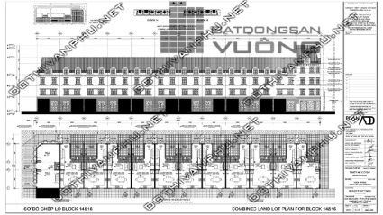 Sơ đồ ghép khối Block 14, Block 16 liền kề La Casta Văn Phú - liền kề Văn Phú HiBrand - khu đô thị Văn Phú