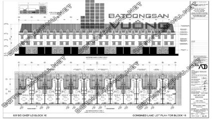 Sơ đồ ghép khối Block 15 liền kề La Casta Văn Phú - liền kề Văn Phú HiBrand - khu đô thị Văn Phú