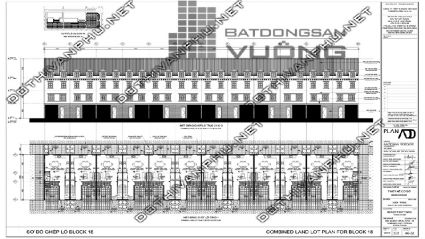 Sơ đồ ghép khối Block 18 liền kề La Casta Văn Phú - liền kề Văn Phú HiBrand - khu đô thị Văn Phú