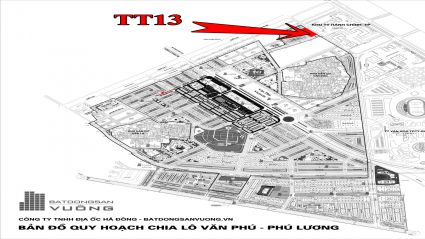 Bán Liền kề phân khu LKCVP lô TT13, mặt đường 24m, nhà hướng Đông - Bắc, Khu đô thị Văn Phú [#H998.867]