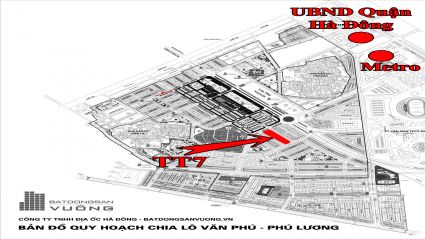 Cho thuê Liền kề phân khu LKCVP lô TT7, mặt đường 12m, nhà hướng Tây - Nam, Khu đô thị Văn Phú [#H1621.1394]