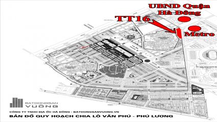 Bán nhà Liền kề Văn Phú lô TT16, gần Metro Hà Đông, vị trí trung tâm giá 5.1 tỷ