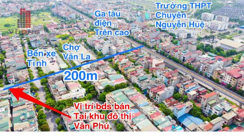 Bán Liền kề Văn Phú hướng Tây Bắc gần chợ Văn La, trường Mầm non, trường cấp 1 Văn La