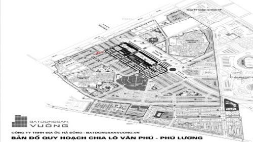 Bản đồ quy hoạch chia lô khu đô thị Văn Phú - Hà Đông - Hà Nội